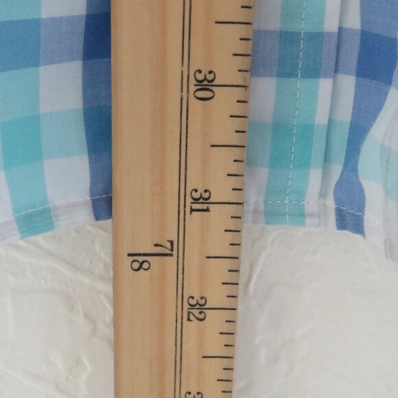 Chaps* Men's Short Sleeve‎ Button Down Curved Hem Chest Pocket Shirt~ Size XL - Picture 8 of 12